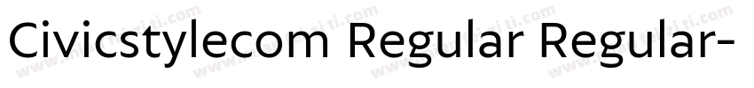 Civicstylecom Regular Regular字体转换